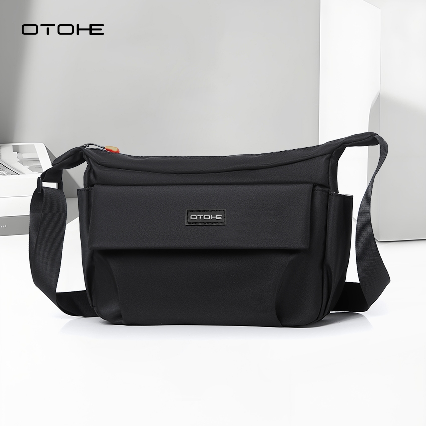 OTOHE แฟชั่นกระเป๋าสะพายไหล่ลําลองความจุขนาดใหญ่สําหรับผู้ชายกระเป๋า ผู้สื่อสาร กันน้ําสําหรับนักศึกษาวิทยาลัย