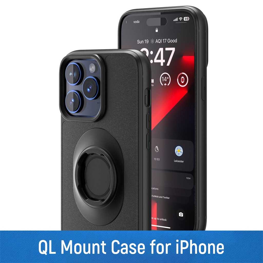 Quad-สไตล์MotoกันกระแทกสําหรับIphone 17/16/15/14Plus/13/12/11 Pro/Xs Max/XR Quick Lock Mount Caseพร้อมอะแดปเตอร์สําหรับQL Mount/Holderสําหรับจักรยานจักรยาน/รถจักรยานยนต์/motobike