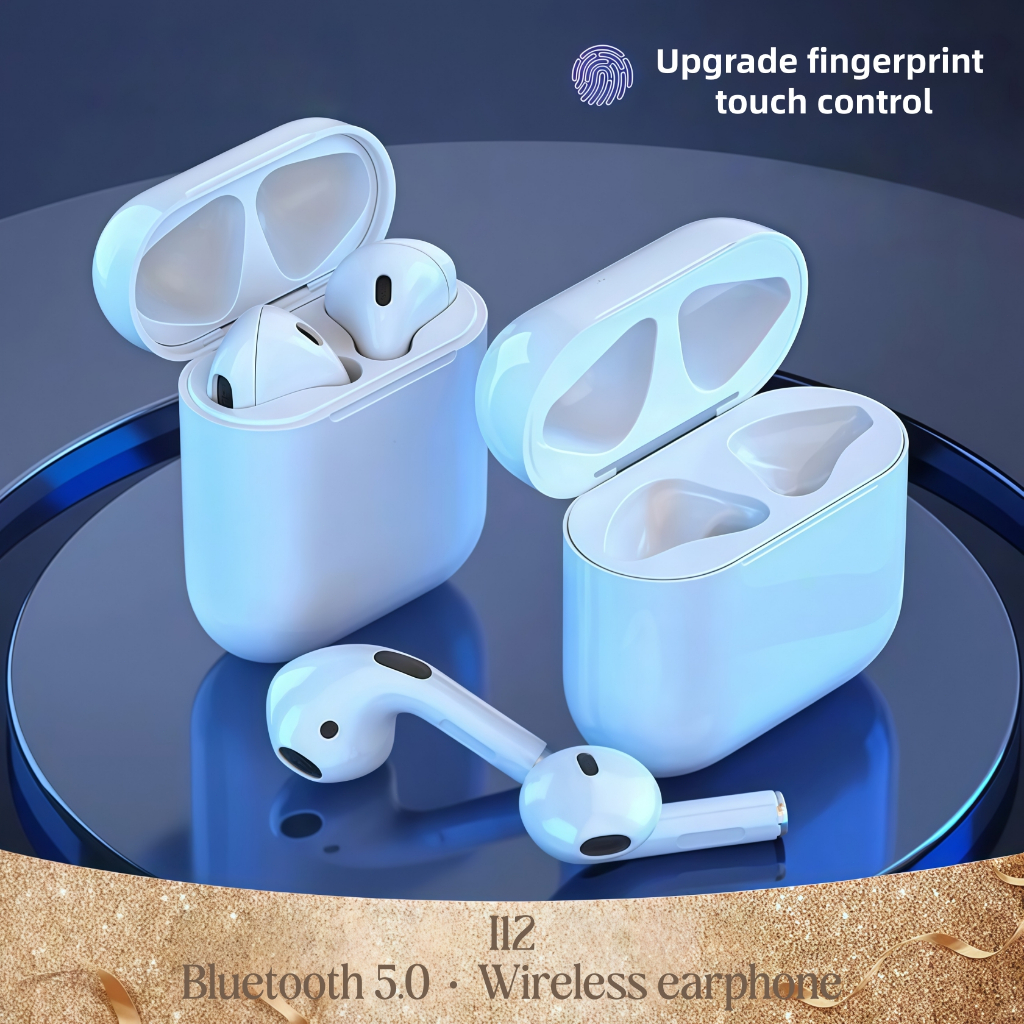 หูฟังไร้สายบลูทูธ Inpods i12 พร้อมคุณภาพเสียงไฮไฟสเตอริโอ ไมโครโฟนในตัว รองรับการโทรและระบบสัมผัส