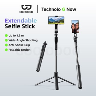 GOOJODOQ สแตนเลส 360 ° แหวน ไม้เซลฟี่ ขยายได้สูงสุด 190 ซม. …