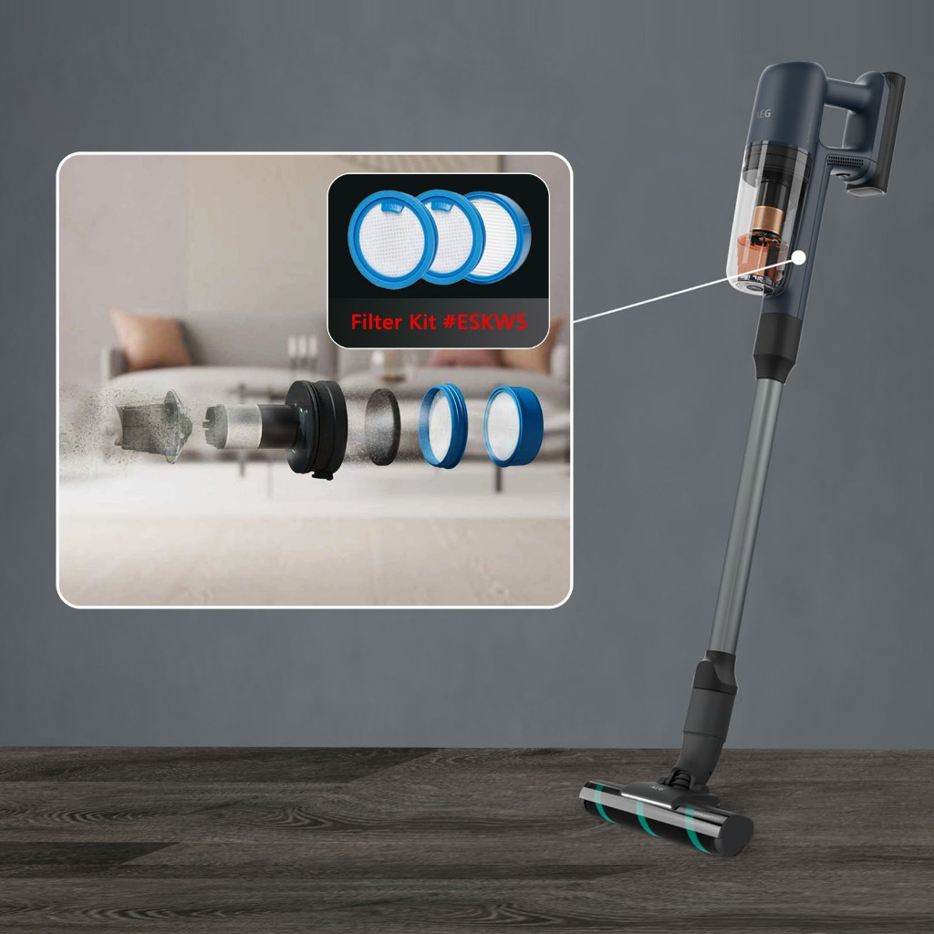 ชุดกรอง ESKW5 สําหรับ Electrolux UltimateHome 700 เครื่องดูดฝุ่นไร้สาย EFP71525 และ EFP71512