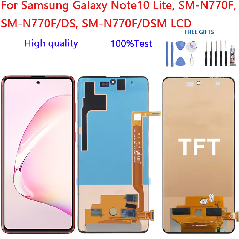 สําหรับ Samsung Galaxy Note10 Lite, SM-N770F SM-N770F/DS SM-N770F/DSM จอแสดงผล LCD Touch Screen Digi