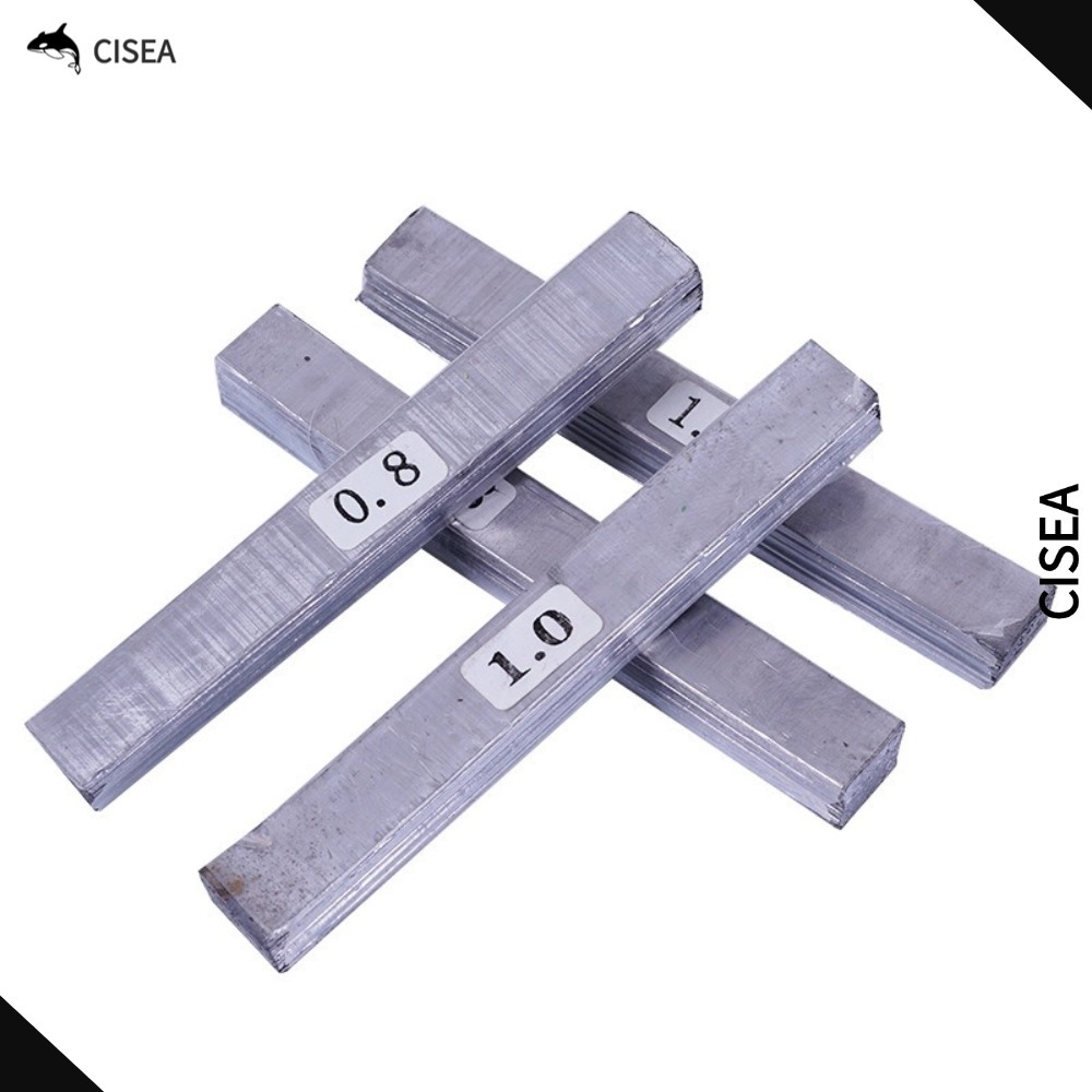 CISEA F378 ตะกั่วแถบหนังสีดำ สำหรับตกปลา ใช้เป็นน้ำหนักและจี้ หลากหลายขนาด ช่วยในการตกปลาอย่างมืออาชีพ