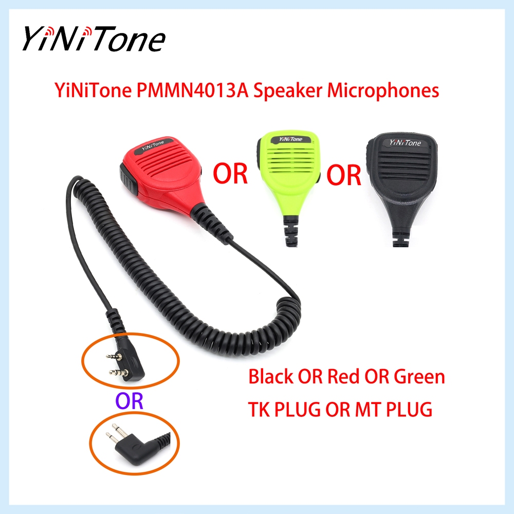 Yinitone PMMN4013A การเปลี่ยนไมโครโฟนลําโพงสําหรับงานหนัก | เลือก TK 2-Pin (K) หรือ MT 2-Pin (M) | ไมค์วิทยุที่ทนทานสําหรับ เคนวูด/โมโตโรล่า