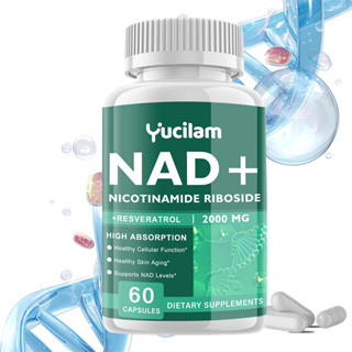 NAD Resveratrol อาหารเสริม 2000 มก. สูตรสุขภาพริ้วรอยแห่งวัย…