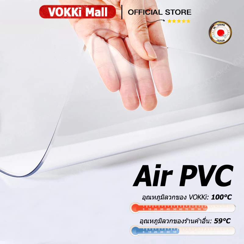 รุ่นอัพเกรด PVC ปูโต๊ะ ผ้าปูโต๊ะแบบใส ใส ทนต่อน้ำมันและความร้อน ทำความสะอาดง่าย ใช้เพื่อปกป้องเดสก์ท็อป