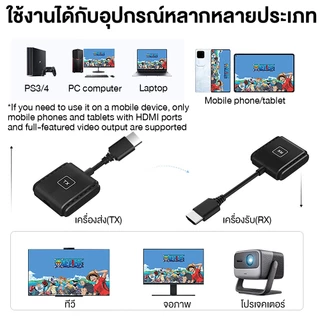 ตัวรับสัญญาณเครื่องส่งสัญญาณ HDMI ไร้สาย HD 1080P สําหรับ Screen Mirroring to TV/คอมพิวเตอร์