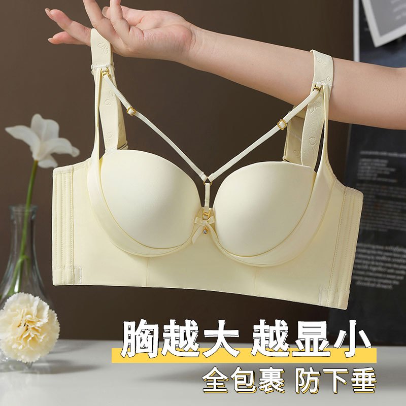ใหม่ 34-52C/D/E ขนาดใหญ่ประเภท Bra ผู้หญิงธรรมดา Smooth Plus ขนาด Bra เต็มรูปแบบผ้าฝ้ายถ้วยใหญ่นุ่มไ