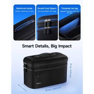JSAUX กระเป๋าถือขนาด Storage Bag สําหรับ Nintendo Switch 2 Travel Storage Carrying Case ns2อุปกรณ์เกม อุปกรณ์เสริมป้องกันถุงเก็บสัมภาระแบบพกพาเข้ากันได้กับอุปกรณ์คอนโซลBG0121