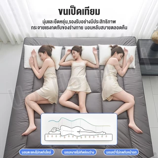 [8.8]ที่นอนเสริมความนุ่ม ท็อปเปอร์ ขนาด 3.5 ฟุต/5 ฟุต/6 ฟุต ใยหนาพิเศษ 12 ชั้น นุ่มสบายมาก topper