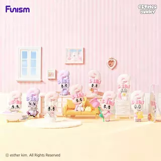 FUNISM Esther Bunny Young Blossom Series กล่องตาบอดน่ารัก Action Figure ของขวัญสําหรับเด็ก Collectors Series กล่องตาบอดตัวเลข Action ของเล่นรูปของขวัญวันเกิดของเล่นเด็ก