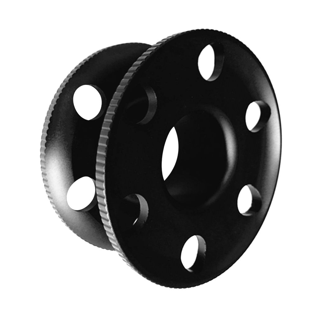 [H2Sports] Lovoski Aluminium Scuba Dive Empty Finger Reel Guide Line Spool Black