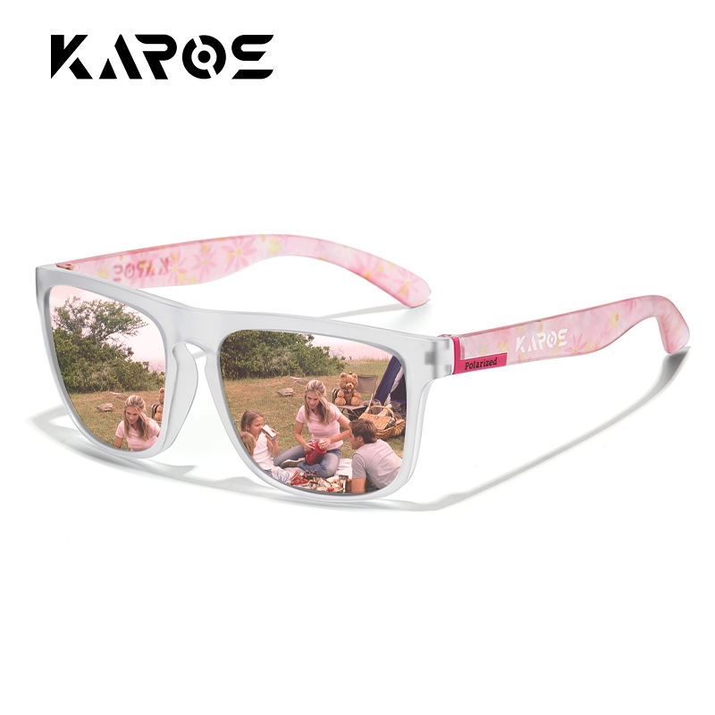 KAROS แว่นตากันแดดโพลาไรซ์ผู้ชายผู้หญิงแฟชั่นสแควร์แว่นตาตกปลาชายแว่นตากันแดด Vintage ขับรถแว่นตากีฬา Shades