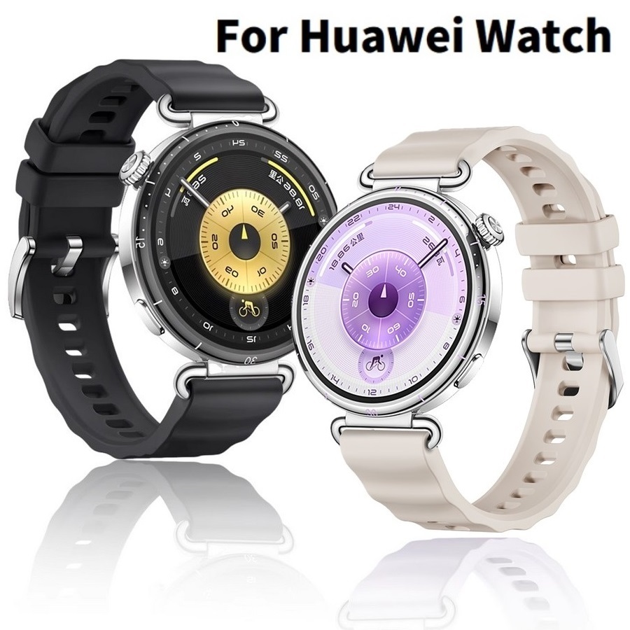 Silicone Watch Strap For Huawei watch gt 6 สาย 41mm Soft สาย Huawei watch GT 5 Strap Rubber huawei gt 4 gt 5 pro / GT6 GT 5 Strap gt 6 Strap Garmin Venu 3S / Garmin Venu 4 / Garmin Forerunner 265S สาย
