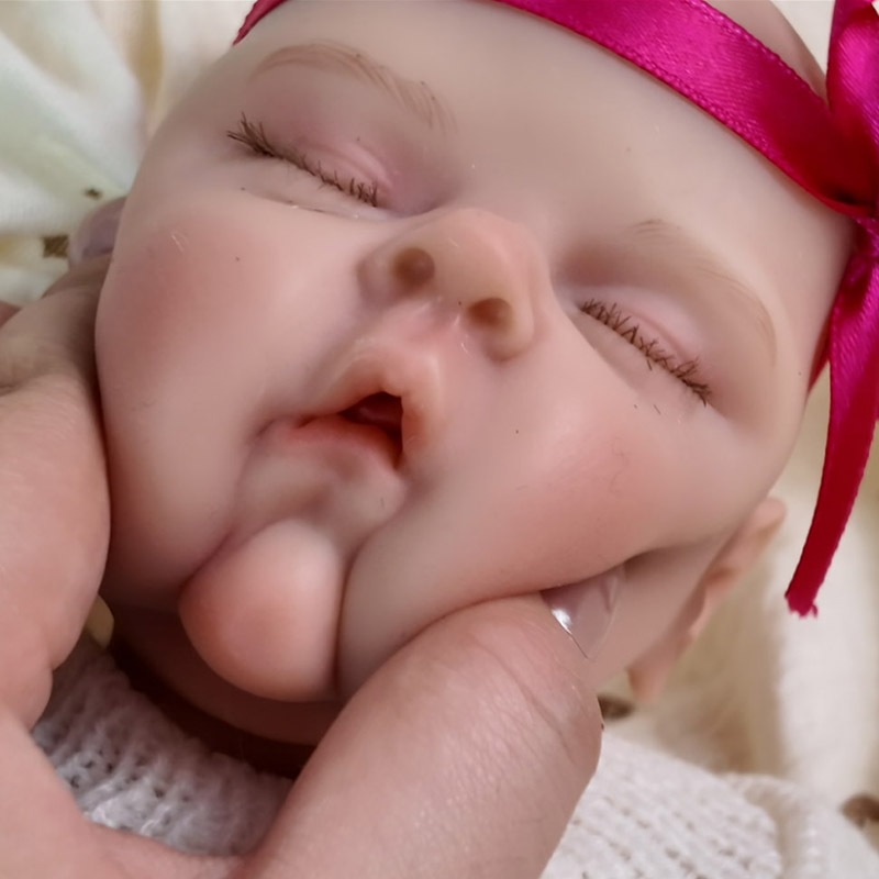 เอ็นพีเค 12 ปริมาณสูงแข็งซิลิโคนยืดหยุ่นนุ่มพิเศษ เกิดใหม่ พีชกับมือภาพวาดสะสมตุ๊กตาศิลปะเหมือนจริง