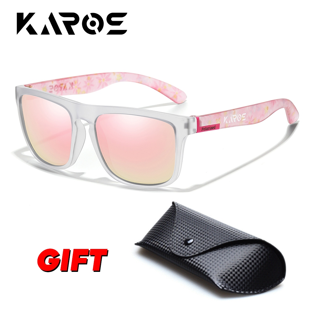 KAROS แว่นกันแดดโพลาไรซ์สําหรับผู้ชายและผู้หญิงแว่นตาขับรถแว่นตาตกปลา 26 สีแว่นตาตกปลาคลาสสิก UV400