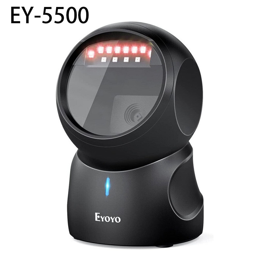 Eyoyo เครื่องอ่านบาร์โค้ด 2D 2D อัตโนมัติ QR Code Scan Reader รองรับสําหรับซูเปอร์มาร์เก็ตและตั๋ว