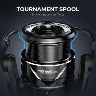 KastKing Royale Megatron Spinning Fishing Reel, 6.5KG Max Drag 5+1 Ball Bearings,Precision Line Laying, Zinc Alloy Gear, เหมาะสําหรับตกปลายืน