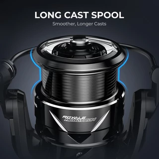 KastKing Royale Megatron Spinning Fishing Reel, 6.5KG Max Drag 5+1 Ball Bearings,Precision Line Laying, Zinc Alloy Gear, เหมาะสําหรับตกปลายืน