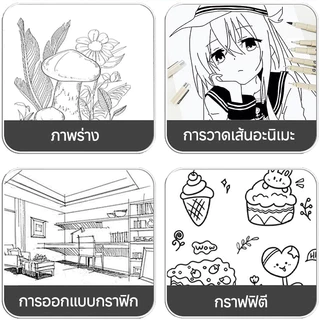 BC ปากกาตัดเส้น พิกม่า ของแท้ 100%กันน้ำ ปากกาเขียนแบบ หัวเข็ม พิกม่า หัวพู่กัน ซากุระ