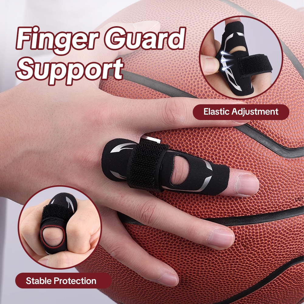 Stable Finger Guard Protector การปรับยืดหยุ่นบาสเกตบอลวอลเลย์บอล Finger Knuckle lmmobilization