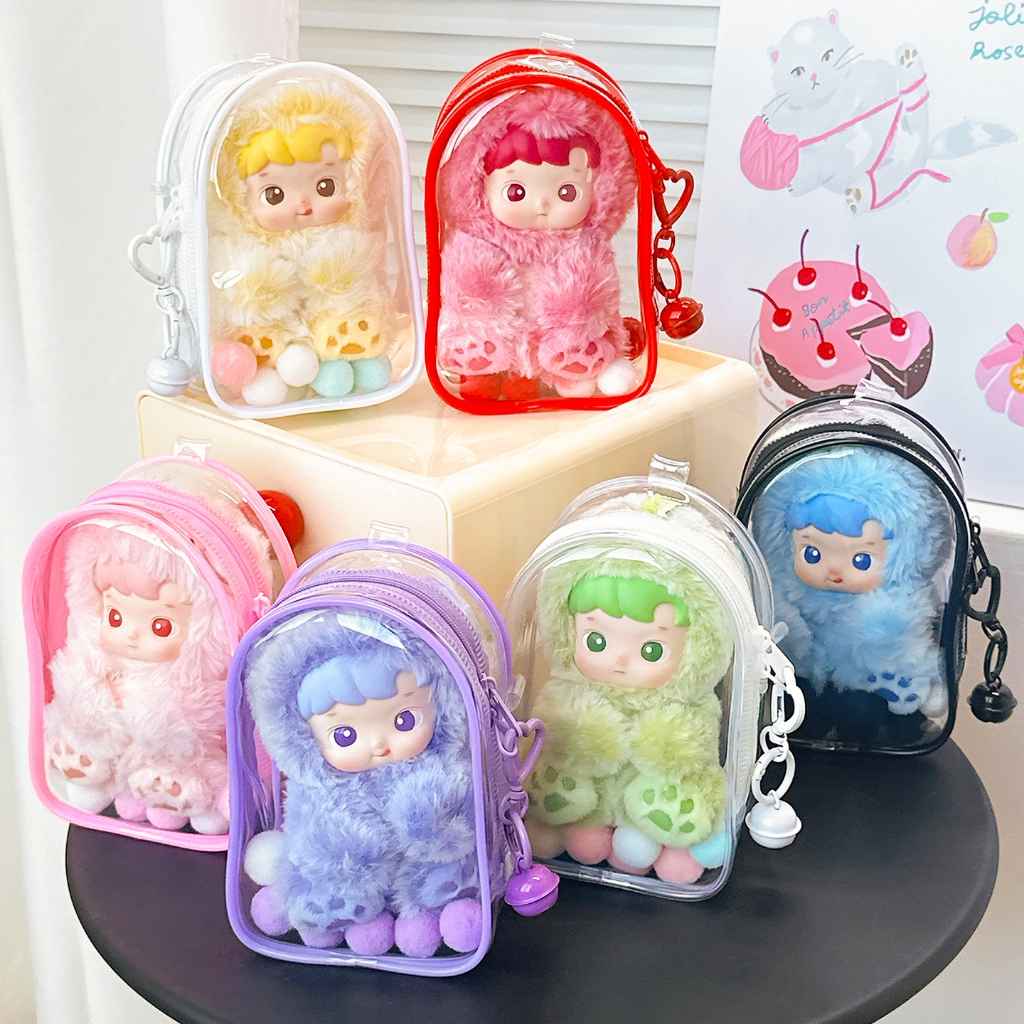 Hacipupu gummy bear  ตุ๊กตากระเป๋าเก็บ  เคสป้องกัน PVC โปร่งใสกันฝุ่น (ไม่รวมตุ๊กตา)