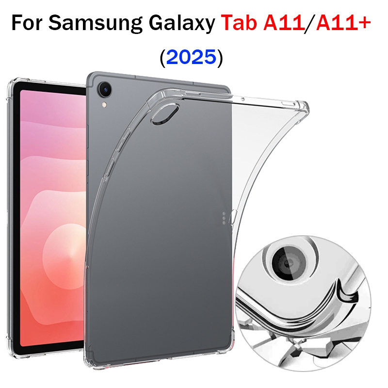 สําหรับ Samsung Tab A11 8.7 Tab A11 + 11.0 นิ้ว 2025 โปร่งใส DIY TPU ถุงลมนิรภัย Dropproof Tab A11 P