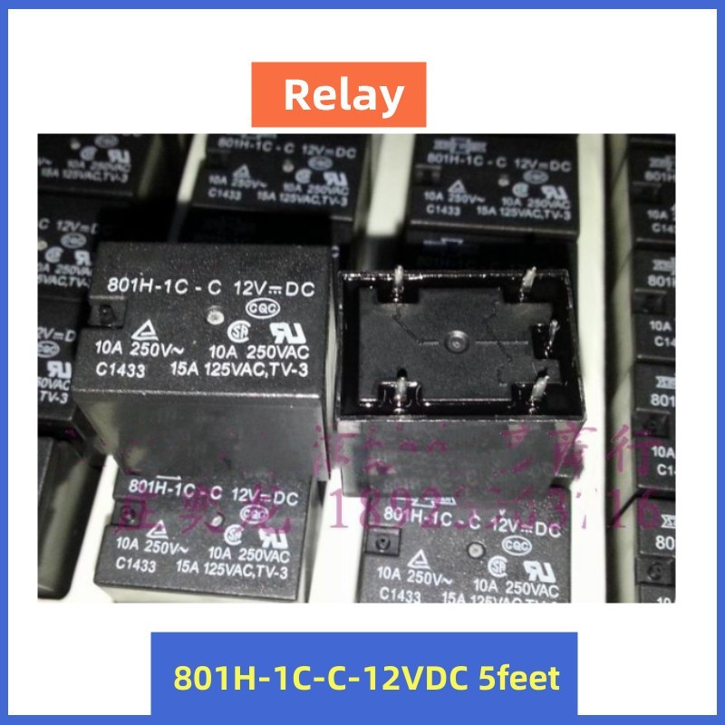 รีเลย์ 801H-1C-C-12VDC DC12V 10A 12V 5 Pins