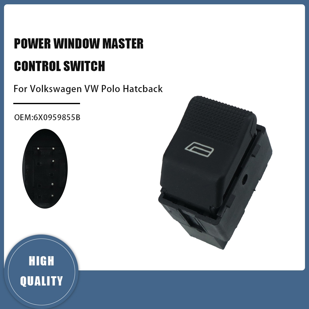 1pcs ไฟฟ้าหน้าต่างปุ่มสวิทช์สําหรับ VW Hatchback LUPO 6X1 โปโล 6N2 6E1 ที่นั่ง Ibiza ที่นั่ง Cordoba