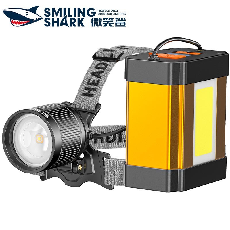 SmilingShark TD0262 ไฟคาดหัว ไฟฉายคาดหัว LED เซนเซอร์ M80 8800lm ซุปเปอร์ไบรท์ ไฟหน้า พร้อมคลิปหนีบเ