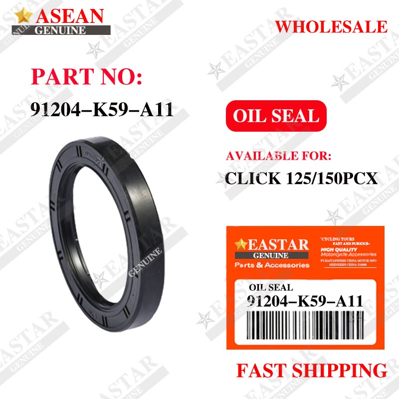 อะไหล่รถจักรยานยนต์click ซีลน้ํามันเครื่อง 125/150pcx 34x52x7 91204-k59-a11