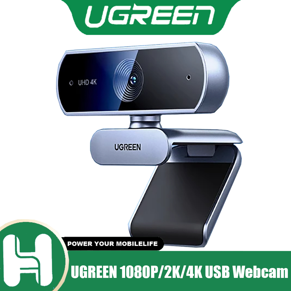UGREEN 1080P/2K/4K USB Webcam HD Mini Webcam สําหรับแล็ปท็อปคอมพิวเตอร์กล้องเว็บไมโครโฟนคู่