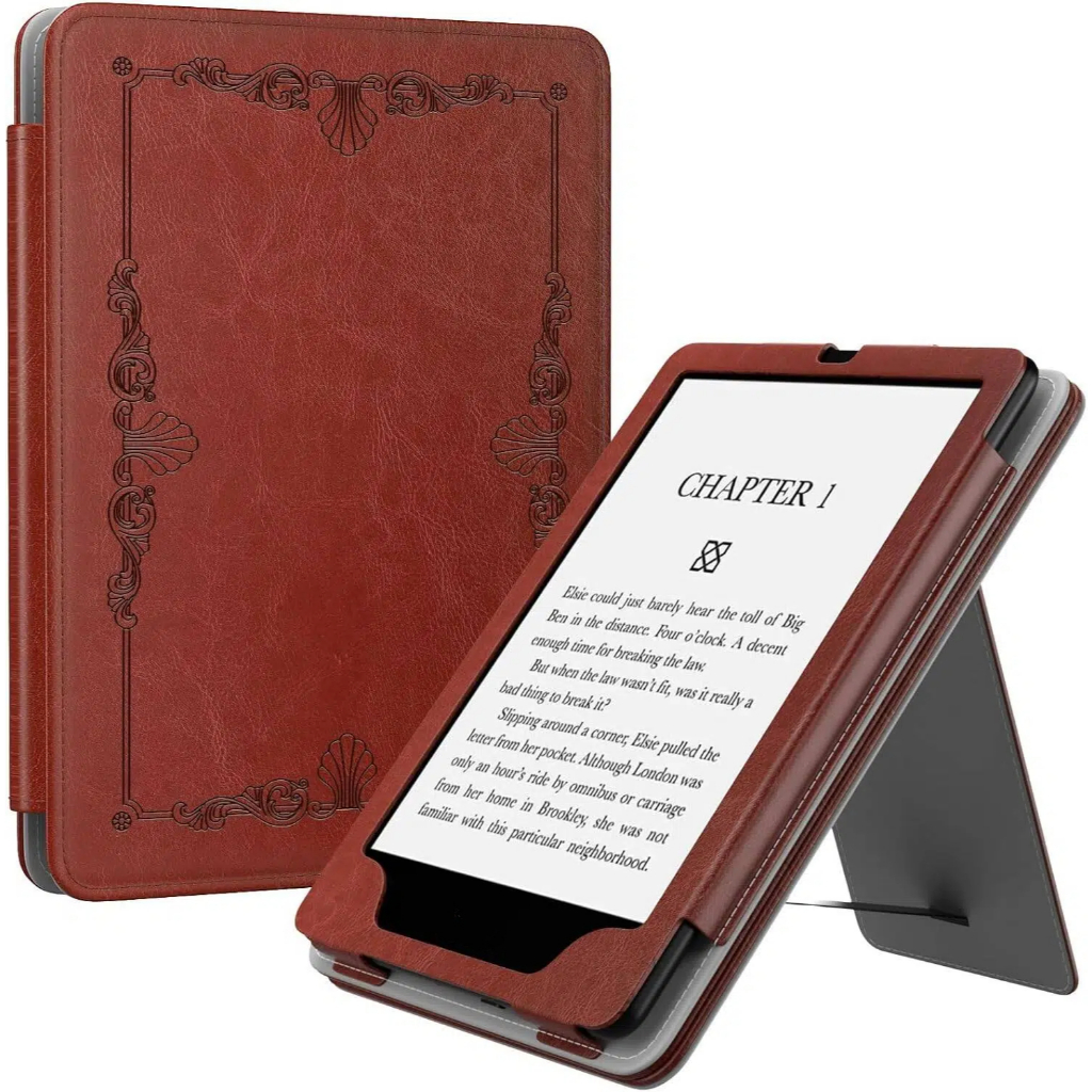 MoKo สําหรับ 7"/6.8" Kindle Paperwhite(12th/11th Generation-2024/2021) และ Kindle Colorsoft Signature Edition, Slim น้ําหนักเบา PU หนัง Shell Cover Case พร้อม Auto-Wake/Sleep