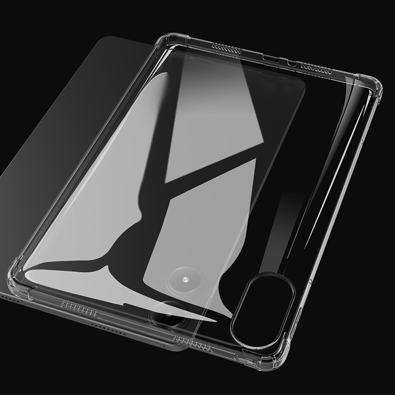 สําหรับ Xiaomi Redmi Pad 2 Pro 2025 12.1" Redmi Pad 2 11.0" Redmi Pad Pro Mi Poco M1 12.1inch นิ้วแท็บเล็ตปลอก Simple Transparent Jelly Case สี่มุม Anti-drop Soft TPU Clear Cover