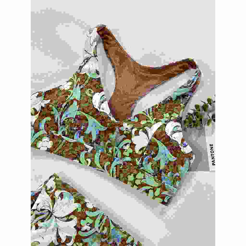 SILVERWIND Blossom Revival Activewear Set (สปอร์ตบราและเลกกิ้ง) สำหรับโยคะและฟิตเนส Butter Soft กันการย้วยและควบคุมพุง
