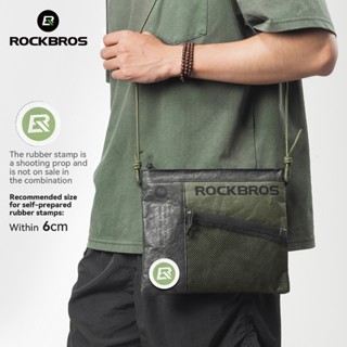 ร็อคโบรส์ กระเป๋าจักรยานรีไซเคิลกันน้ําพับได้ ทนทาน สวมพาดไห…