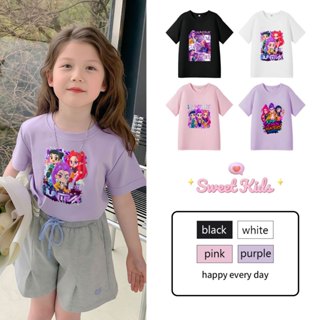 SweetKids พร้อมส่งจากกทม🌸เสื้อยืดแขนสั้นเด็กหญิง🍓เสื้อลายพิม…