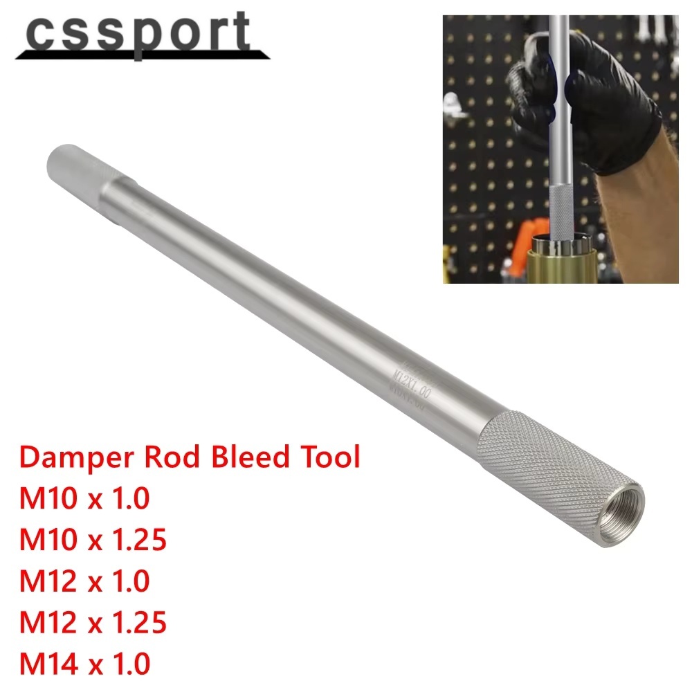 Damper Rod Bleed เครื่องมือรถจักรยานยนต์ส้อม Bleed เครื่องมือ M10 x 1.0,M10x1.25, M12x1.0,M12x1.25 แ