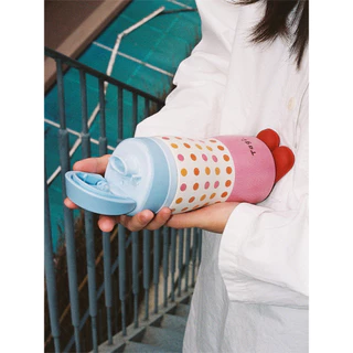 Tagi. Dress-up Game Vaccum Bottle 480ML แก้วน้ำเก็บอุณหภูมิรูปแบบเกมแต่งตัว แก้วเก็บความเย็น