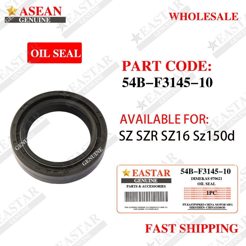 คุณภาพสูง ของแท้ ซีลน้ํามันโช๊คหน้าสําหรับ Yamaha SZ150 SZ150D SZR SZ16 54B-F3145-10 ของแท้