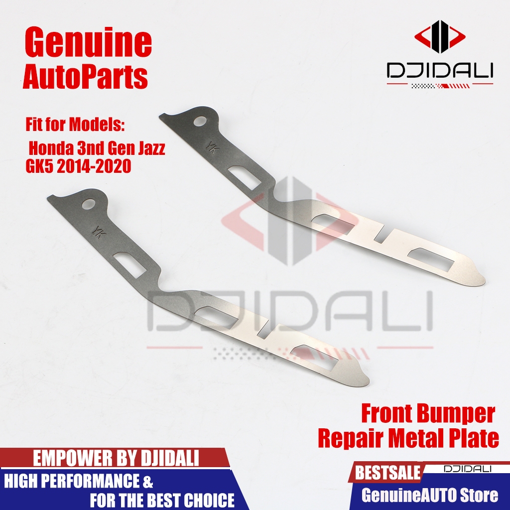 2PCS ด้านหน้ากันชนซ่อมแผ่นโลหะสําหรับ Honda 3nd Gen Jazz GK5 2014-2020 Gap Buckle หักเปิดซ่อมวงเล็บสแตนเลส