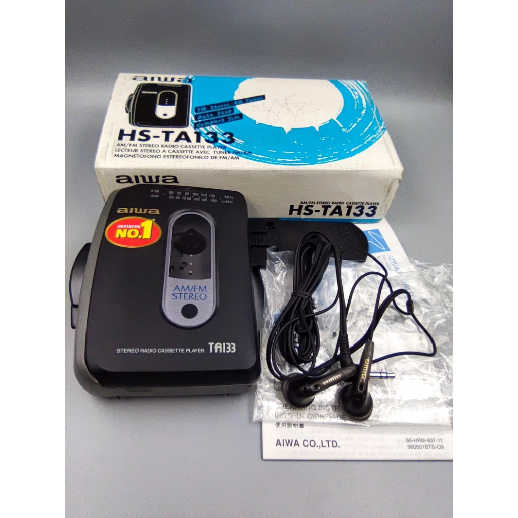 เครื่องเล่นเทปคาสเซ็ต AIWA TA133 - ครบชุด สภาพ Pristine