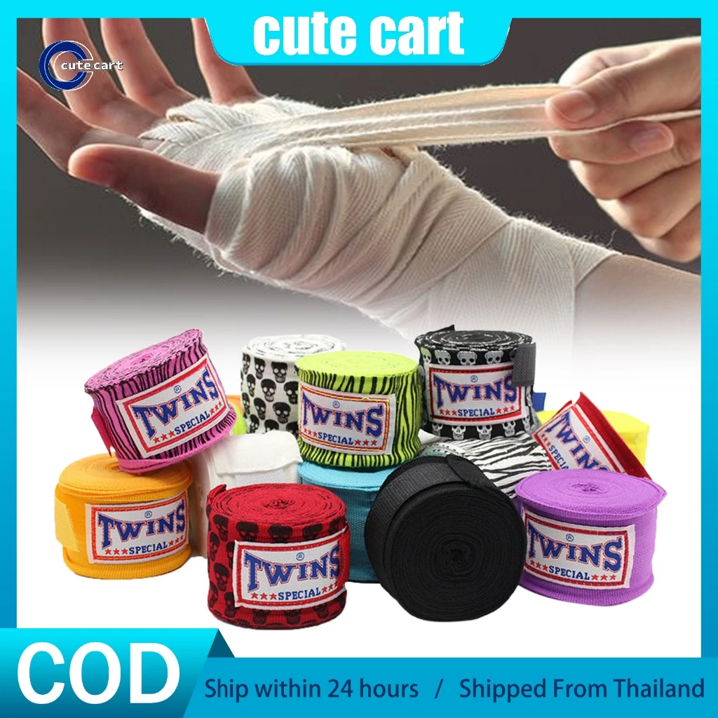 ผ้าพันมือแบบยืดหยุ่น 5 ม. สำหรับมวยไทยและซานดา ทำจากพอลิเอสเตอร์