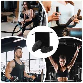 Fingerless Silicone Pull up Grips สําหรับ-แผ่นกริปเปอร์รองมือยกน้ำหนัก | ด้ามจับยิมสําหรับด้ามจับน้ําหนัก | กริปยางกันลื่นแบบสวมนิ้ว