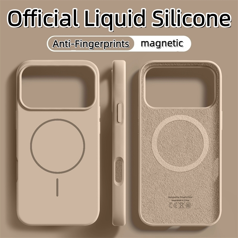 ใหม่อย่างเป็นทางการสีส้มซิลิโคนเหลวแม่เหล็กเคสโทรศัพท์สําหรับiPhone 17 16 15 14 13 12 Pro MaxกรณีกันกระแทกปลอกiPhone 17 Air 16 15 14 plus Anti-Fingerprintsปกหลัง ราคา ถูกที่สุด ดีลบีเคเค แกลเลอรีภาพที่ 5