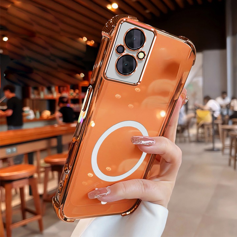 สําหรับ OPPO Reno 7Z 8Z 5G RENO 7 8 5G Reno8 PRO 5G เคสโทรศัพท์ Softcase ซิลิโคนกันกระแทกใหม่ออกแบบความงามใสแม่เหล็กไร้สาย SJBSWX11