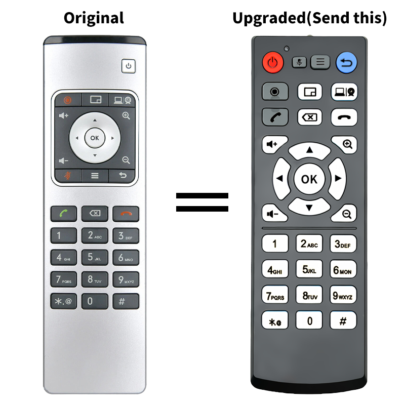 VCR11 รีโมทคอนโทรลสําหรับ Yealink Video Conference VC800 VC880 VC500 VC200 UVC50 UVC80 UVC84 A10 A20