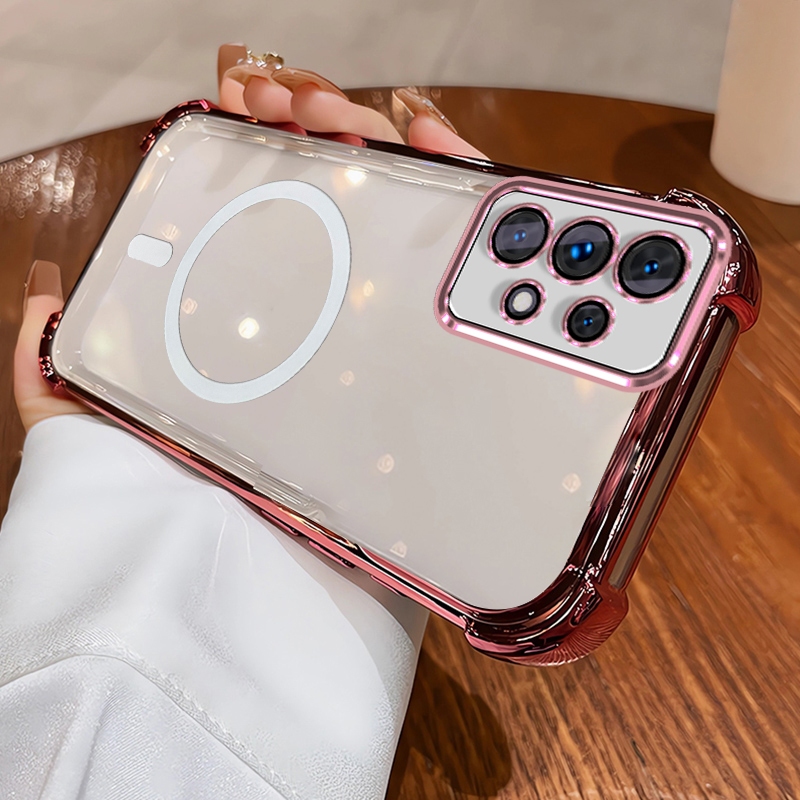 SAMSUNG เคสสําหรับSAMSUNG A13 5G A13 4g a33 5G a52 a52s a53 5G a73 5G a32 5G a23 5Gเคสโทรศัพท์Softcaseกันกระแทกออกแบบใหม่ความงามใสแม่เหล็กไร้สายSJWX11BS - รูปที่ 2