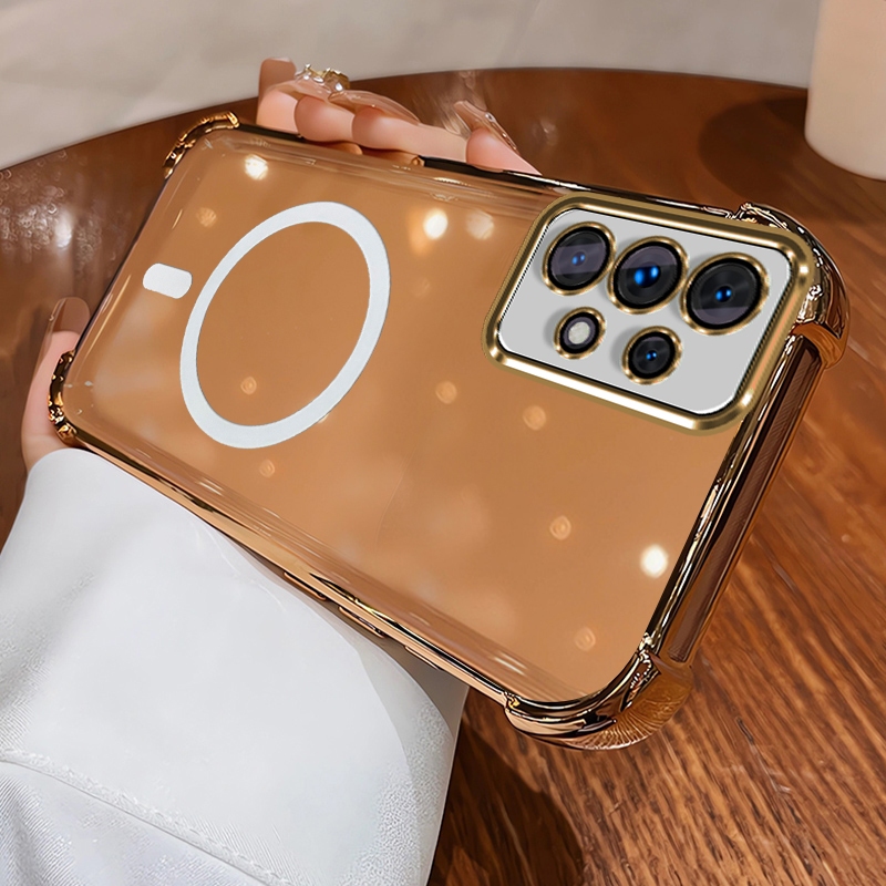 SAMSUNG เคสสําหรับSAMSUNG A13 5G A13 4g a33 5G a52 a52s a53 5G a73 5G a32 5G a23 5Gเคสโทรศัพท์Softcaseกันกระแทกออกแบบใหม่ความงามใสแม่เหล็กไร้สายSJWX11BS - รูปที่ 4