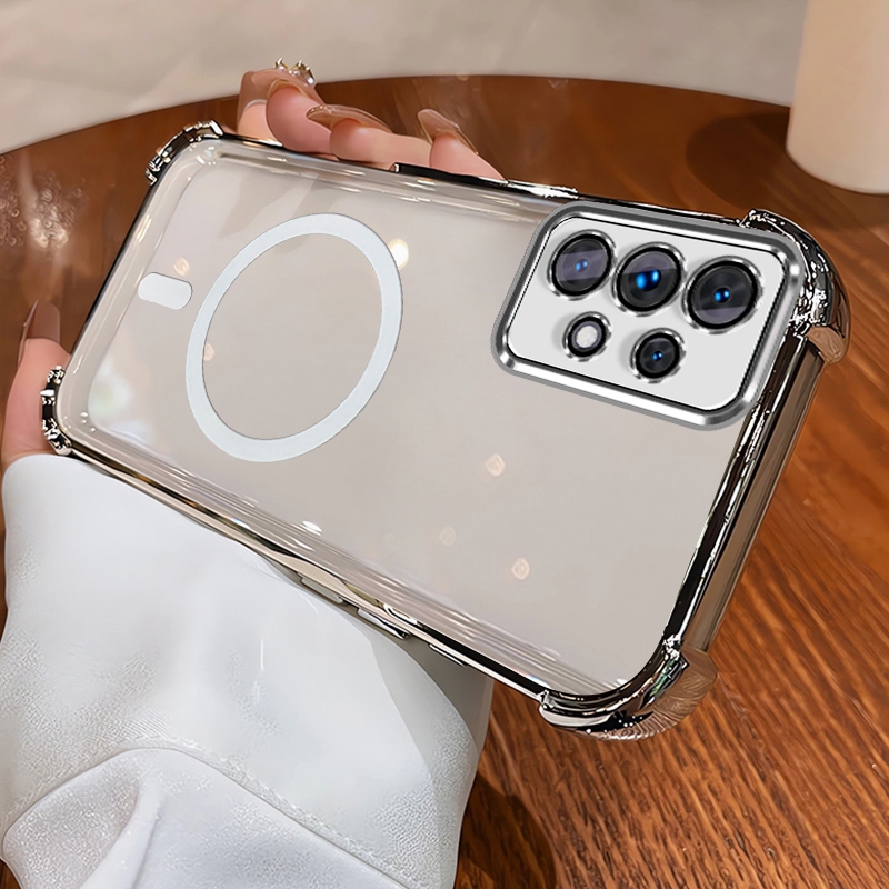 SAMSUNG เคสสําหรับSAMSUNG A13 5G A13 4g a33 5G a52 a52s a53 5G a73 5G a32 5G a23 5Gเคสโทรศัพท์Softcaseกันกระแทกออกแบบใหม่ความงามใสแม่เหล็กไร้สายSJWX11BS - รูปที่ 5